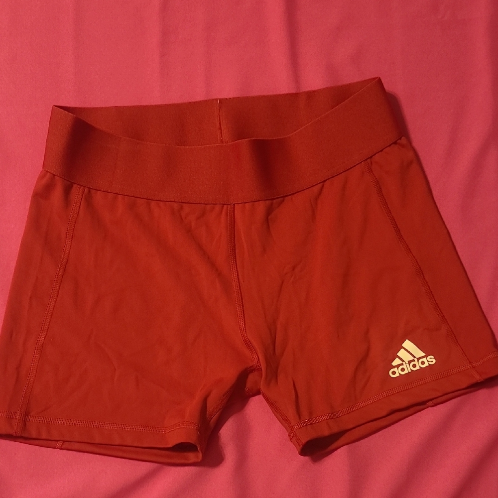 Adidas Women's Scarlet Red Shorts